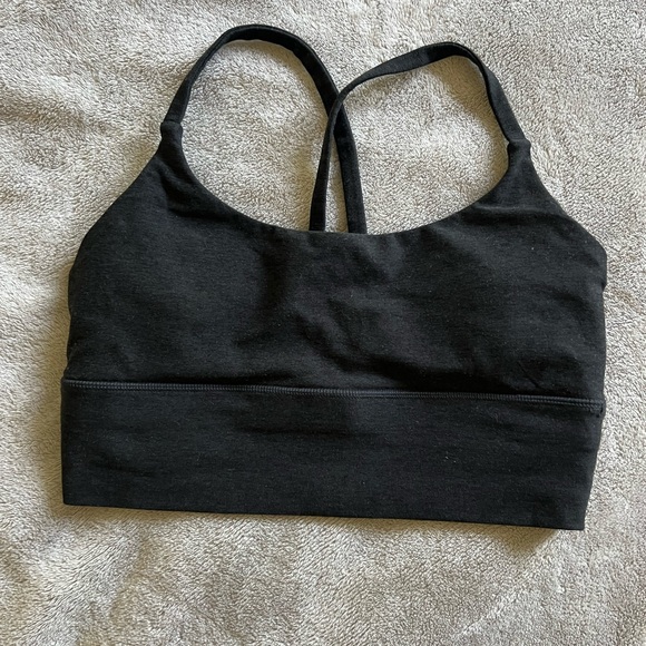 Vuori Black Long line elevation sports bra medium - Picture 2 of 4
